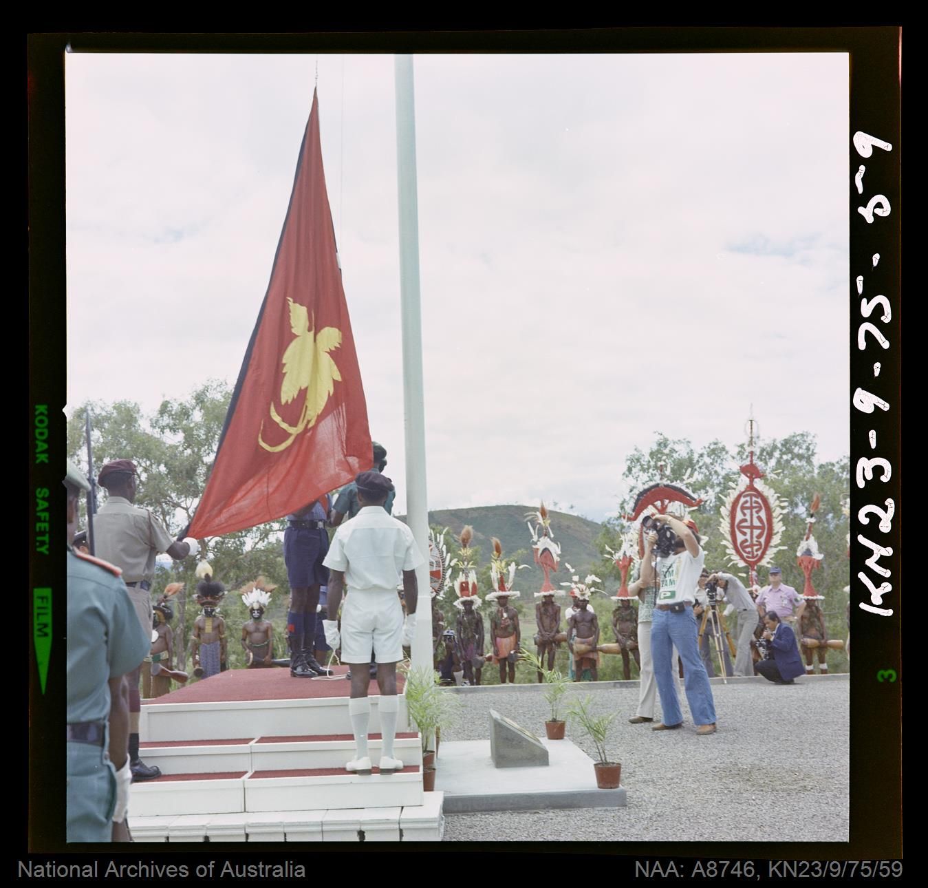 Flag raising 1975